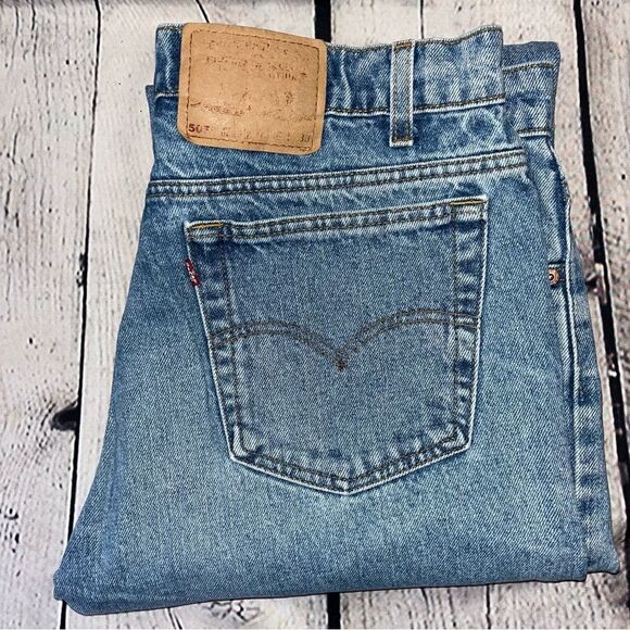 Vintage 90s Levi’s 505 Regular Fit Straight Jeans Size 36 - Picture 11 of 12